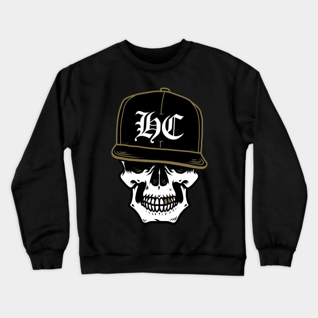 Hardcore Skull Crewneck Sweatshirt by CyberpunkTees